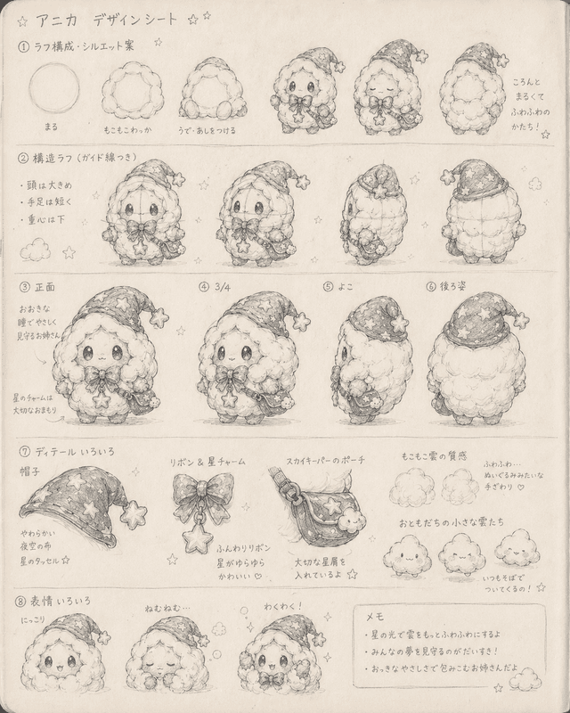 お姉ちゃんの初期スケッチ